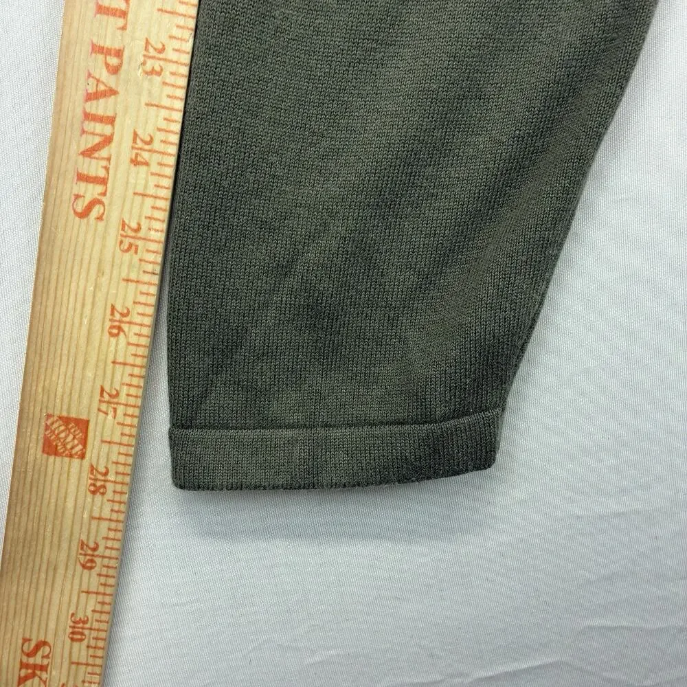 Ariat Men’s Large 1/4 Zip Sweater Olive Green Cotton Modal Western Pullover